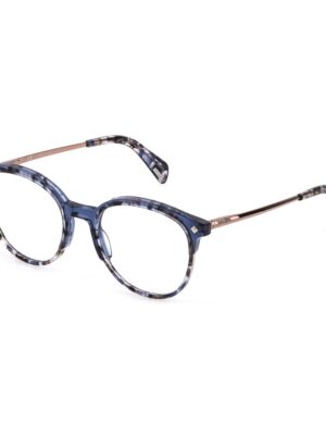 Police Blue Plastic Frames