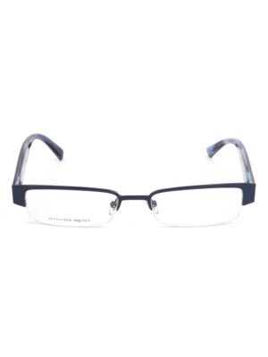 Alexander McQueen Blue Metal Frames