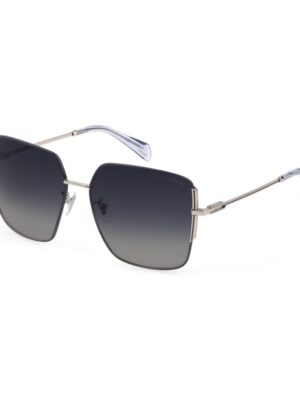 Police Gray Metal Sunglasses