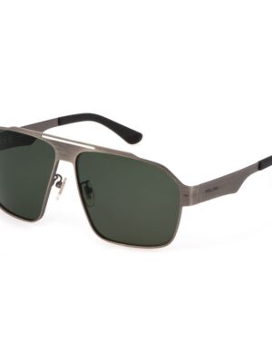 Police Gray Metal Sunglasses