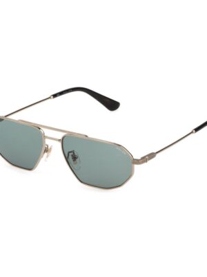 Police Gray Metal Sunglasses