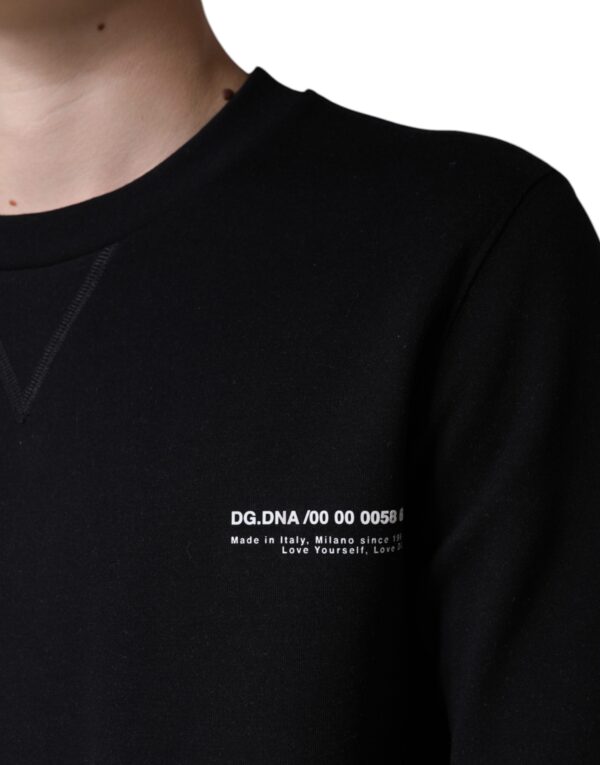 Dolce & Gabbana Black Logo Print CrewNeck Sweatshirt Sweater - Image 6
