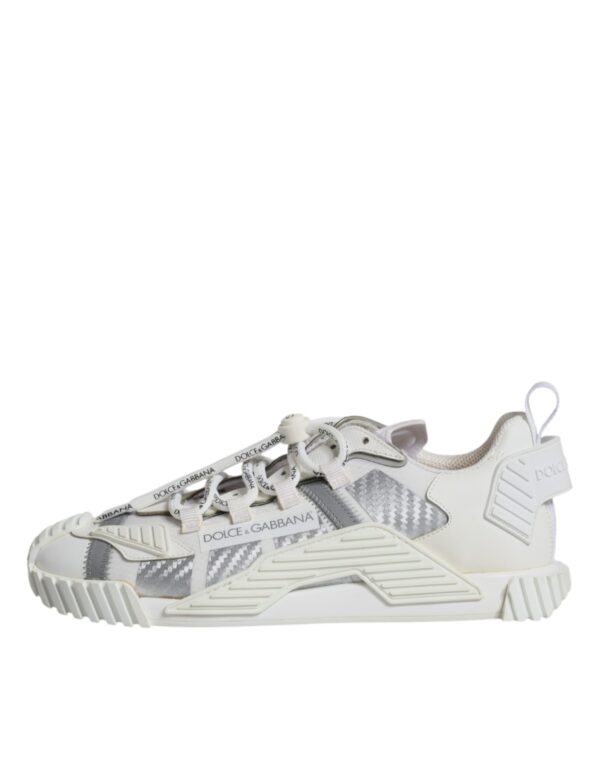 Dolce & Gabbana White Lace Up Low Top NS1 Sneakers Shoes - Image 6