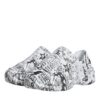 Dolce & Gabbana White Black Graffiti Daymaster Sneakers Shoes - Image 4