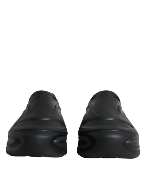 Dolce & Gabbana Black Foiled Rubber Toy Low Top Sneakers Shoes - Image 2