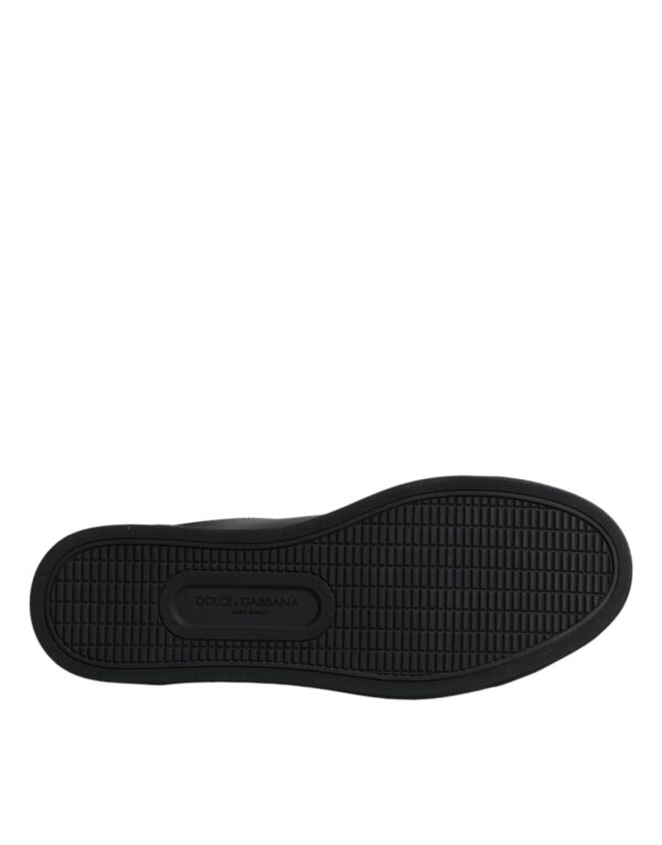 Dolce & Gabbana Black London Sacred Heart Men Sneakers Shoes - Image 7
