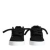 Dolce & Gabbana Black Portofino Low Top Sneakers Shoes - Image 2
