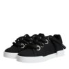 Dolce & Gabbana Black Portofino Low Top Sneakers Shoes - Image 4