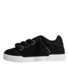 Dolce & Gabbana Black Portofino Low Top Sneakers Shoes - Image 6