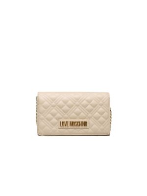Love Moschino Beige Polyethylene Women Crossbody Bag