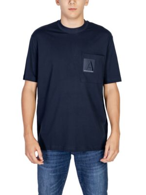 Armani Exchange Blue Cotton T-Shirt
