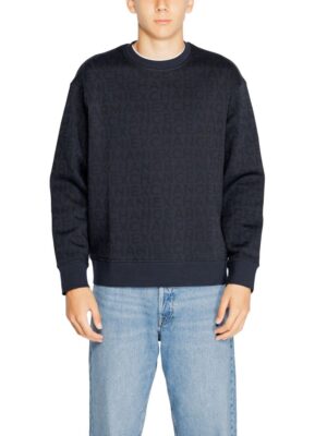 Armani Exchange Blue Cotton Sweater