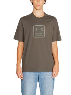 Armani Exchange Green Cotton T-Shirt