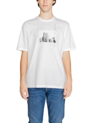Armani Exchange White Cotton T-Shirt
