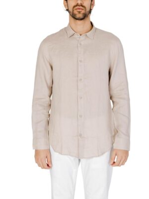 Armani Exchange Beige Linen Shirt
