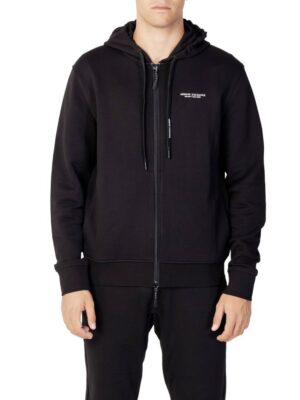 Armani Exchange Black Cotton Sweater