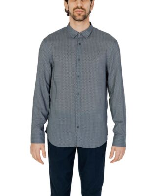 Armani Exchange Gray Viscose Shirt