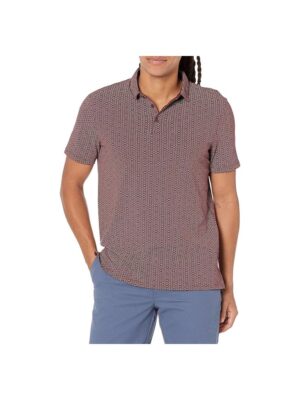 Armani Exchange Bordeaux Cotton Polo Shirt
