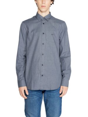 Armani Exchange Blue Cotton Shirt