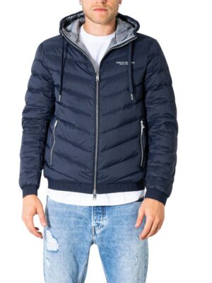 Armani Exchange Blue Polyester Jacket