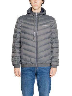 Armani Exchange Gray Polyester Jacket
