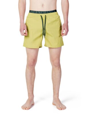 Armani Exchange Green Polyester Swimwear