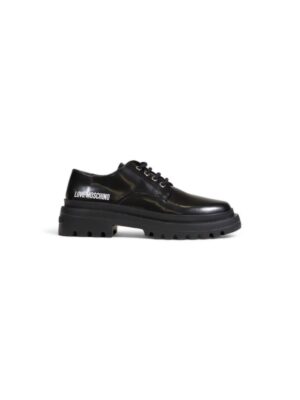 Love Moschino Black Polyethylene Flat Shoe