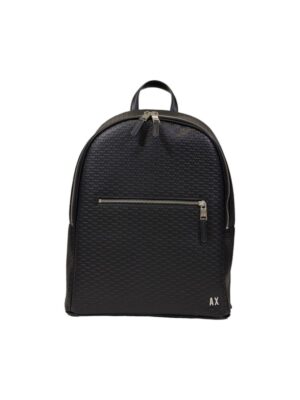 Armani Exchange Black Polyester Backpack