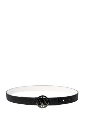 Armani Exchange Black Polyester Belt