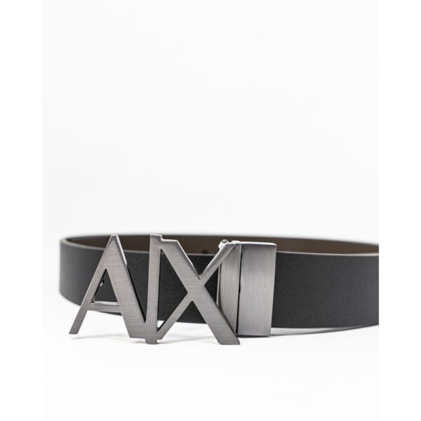 Armani Exchange Black Leather Belt - Image 2