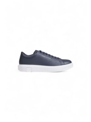 Armani Exchange Blue Leather Sneaker