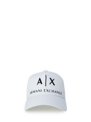 Armani Exchange Cream Cotton Hats & Cap
