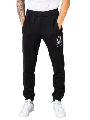 Armani Exchange Black Cotton Jeans & Pant