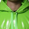 Dolce & Gabbana Green Polyester Hooded Men Pullover Sweater - Image 5