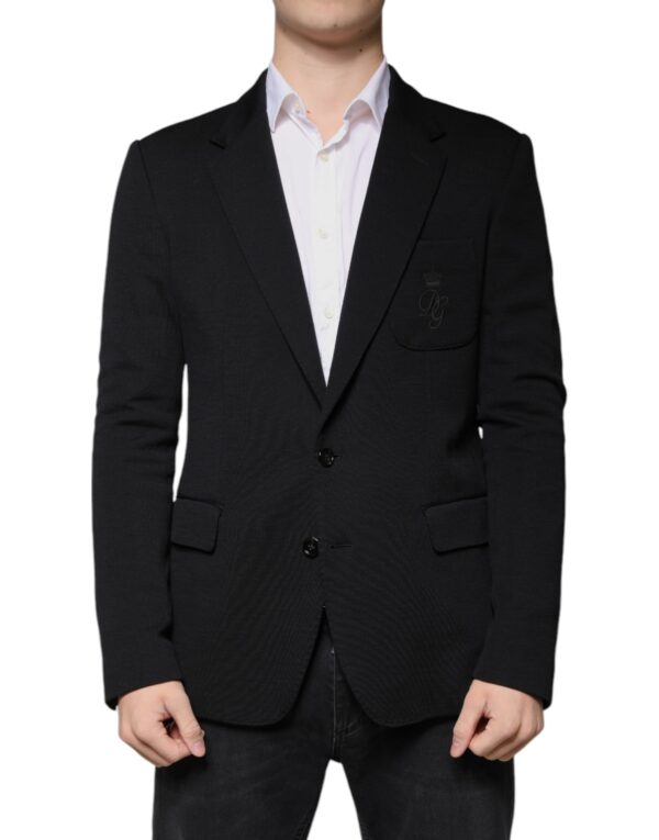 Dolce & Gabbana Black Wool Single Breasted Formal Blazer - Image 2