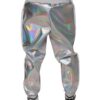 Dolce & Gabbana Silver Iridescent Men Jogger Sweatpants Pants - Image 4
