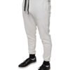Dolce & Gabbana White Cotton Slim Men Jogger Sweatpants Pants - Image 3