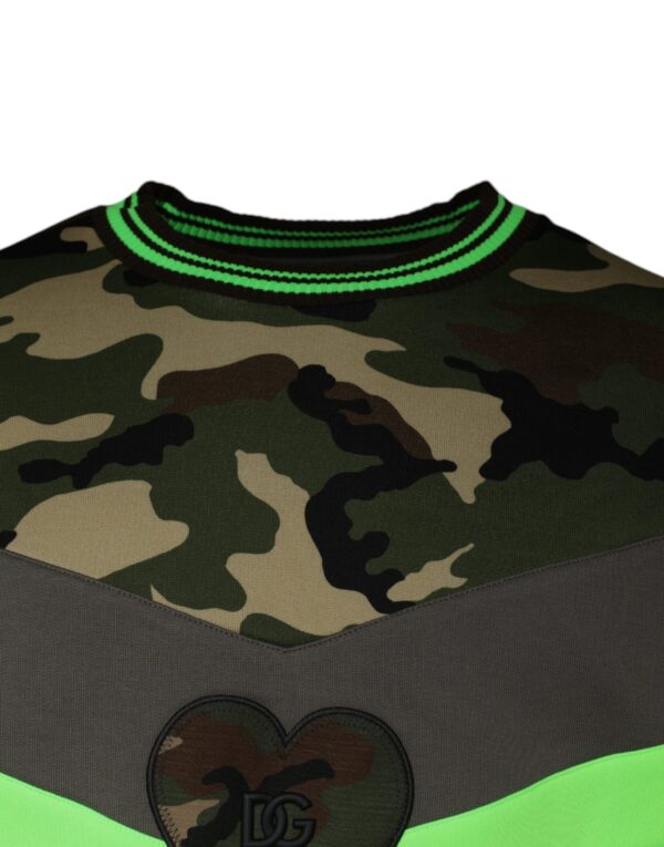 Dolce & Gabbana Multicolor Camouflage Sweatshirt Sweater - Image 3