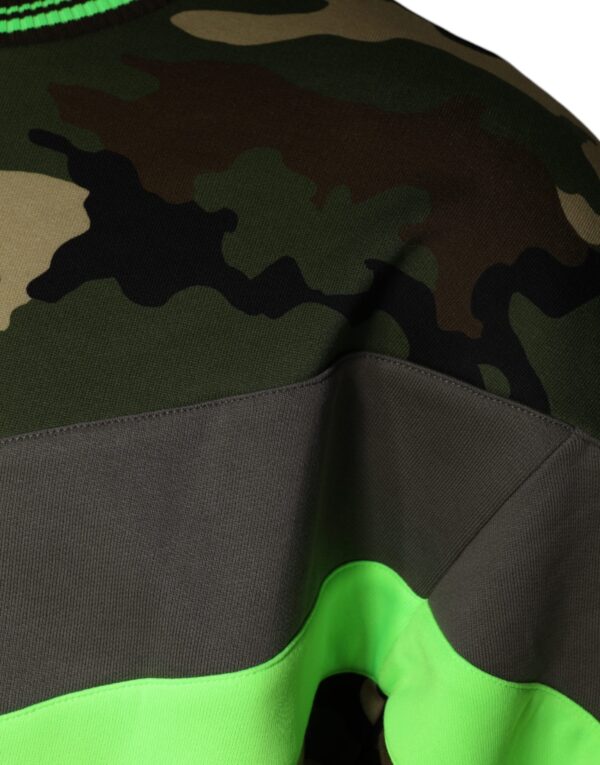 Dolce & Gabbana Multicolor Camouflage Sweatshirt Sweater - Image 4