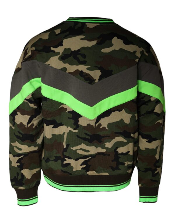 Dolce & Gabbana Multicolor Camouflage Sweatshirt Sweater - Image 5