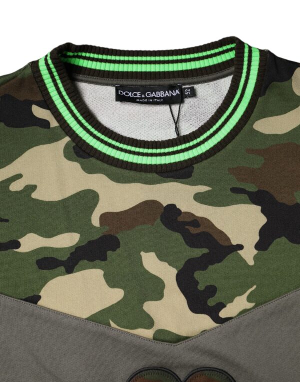 Dolce & Gabbana Multicolor Camouflage Sweatshirt Sweater - Image 6