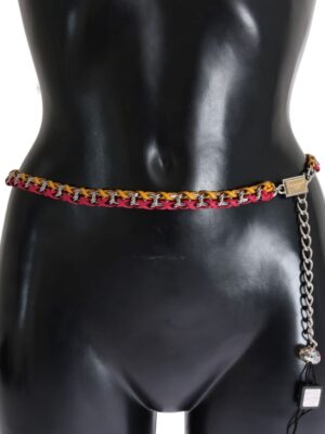 Dolce & Gabbana Elegant Multicolor Crystal-Embellished Belt
