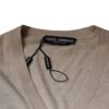 Dolce & Gabbana Beige Cashmere Button Down Cardigan Sweater - Image 7