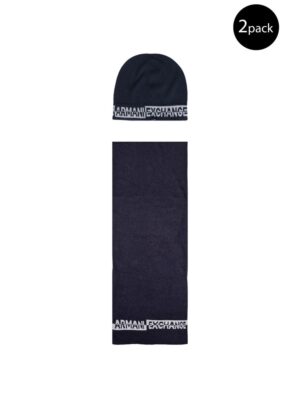 Armani Exchange Blue Polyamide Scarf