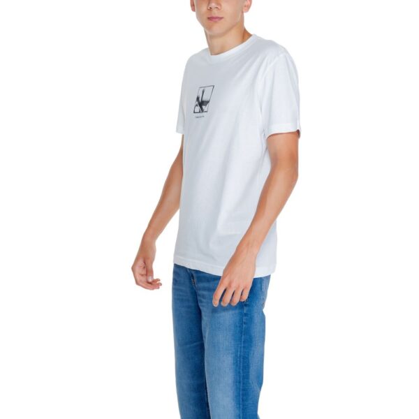 Calvin Klein Jeans White Recycled Cotton T-Shirt - Image 3