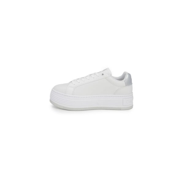 Calvin Klein Silver Leather Sneaker - Image 3
