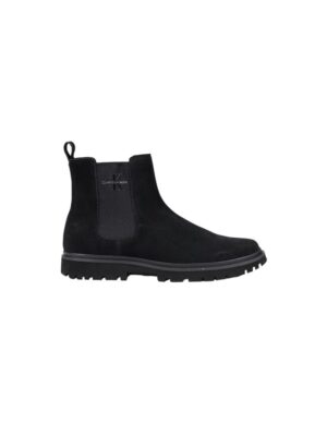 Calvin Klein Jeans Black Suede Leather Boot