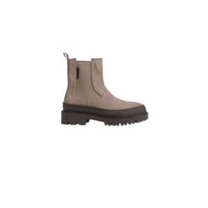 Tommy Hilfiger Gray Suede Leather Boot