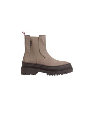 Tommy Hilfiger Gray Suede Leather Boot