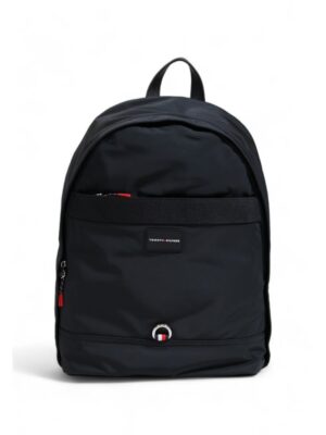 Tommy Hilfiger Black Recycled Polyester Backpack